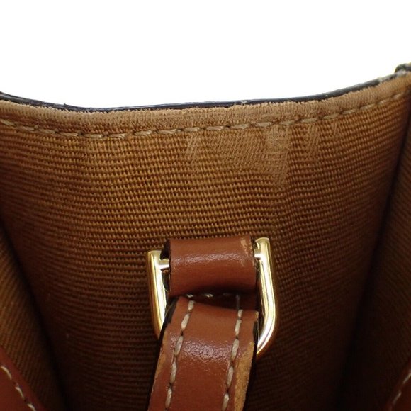 CELINE Mini Vertical Cabas 2Way Hand Bag Triomphe Canvas Leather Brown - Picture 2 of 16